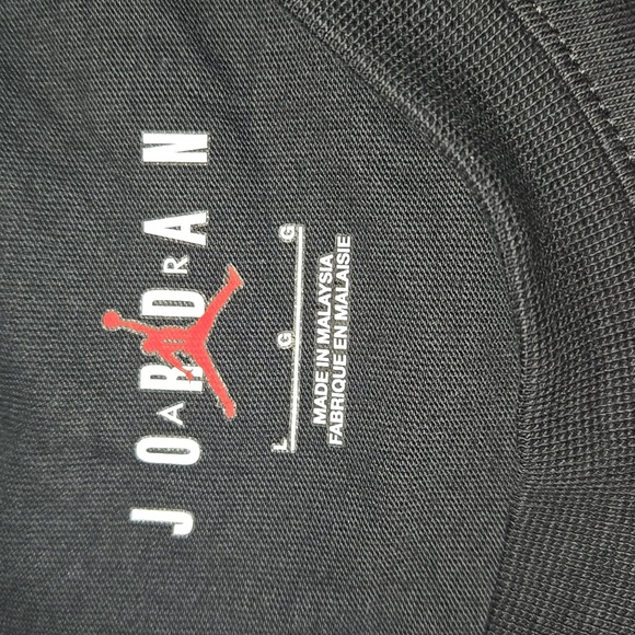 Air Jordan Men's Los Angeles Short Sleeve T-Shirt Black/Red/White Size L NWT - Picture 8 of 9